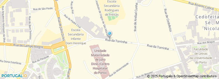 Mapa de Escola Basica do 1.º Ciclo com Jardim de Infancia da Torrinha