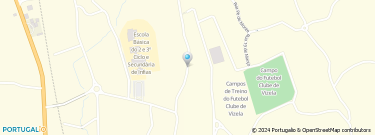 Mapa de Escola Basica do 1.º Ciclo com Jardim de Infancia de Cruzeiro (Infias)