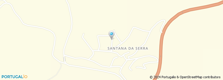 Mapa de Escola Basica do 1.º Ciclo com Jardim de Infancia de Santana da Serra