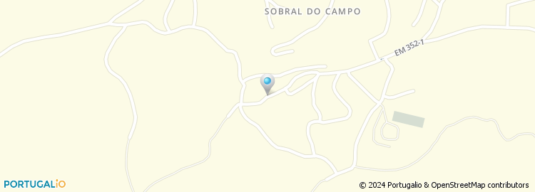 Mapa de Escola Basica do 1.º Ciclo com Jardim de Infancia de Sobral do Campo