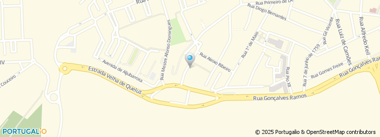 Mapa de Escola Basica do 1.º Ciclo com Jardim de Infancia Raquel Gameiro