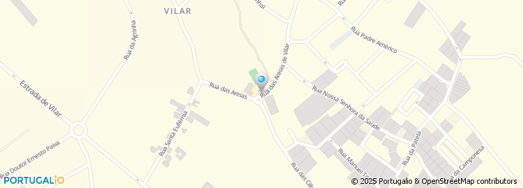 Mapa de Escola Basica do 1.º Ciclo de Areias de Vilar