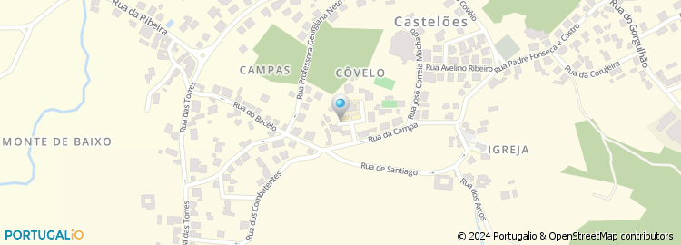 Mapa de Escola Basica do 1.º Ciclo de Campa, Casteloes