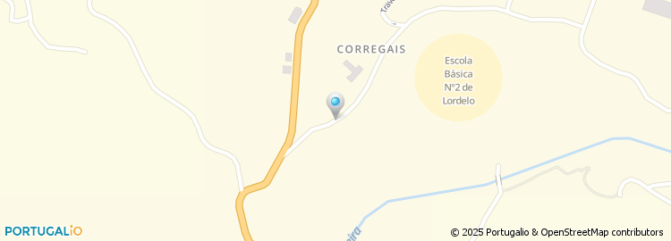 Mapa de Escola Basica do 1.º Ciclo de Corregais