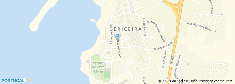 Mapa de Escola Basica do 1.º Ciclo de Ericeira