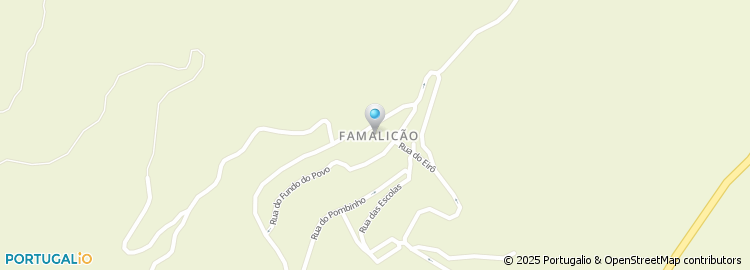 Mapa de Escola Basica do 1.º Ciclo de Famalicão