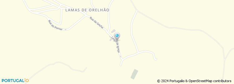 Mapa de Escola Basica do 1.º Ciclo de Lamas de Orelhão