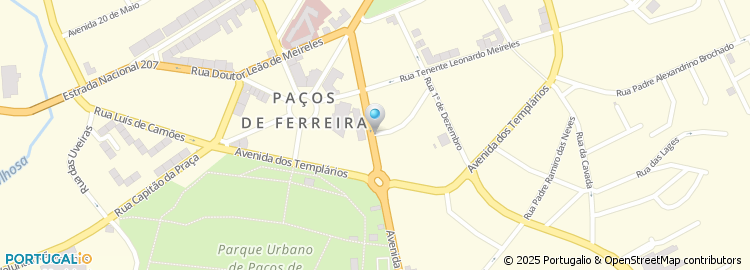 Mapa de Escola Basica do 1.º Ciclo de Paços de Ferreira