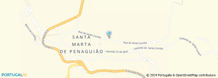 Mapa de Escola Basica do 1.º Ciclo de Stª Marta de Penaguião