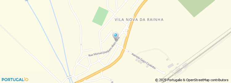 Mapa de Escola Basica do 1.º Ciclo de V. Nova da Rainha