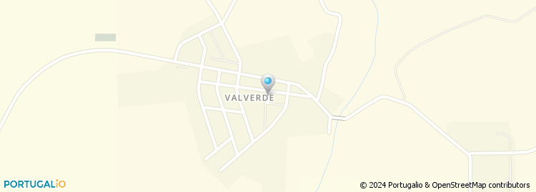 Mapa de Escola Basica do 1.º Ciclo de Valverde