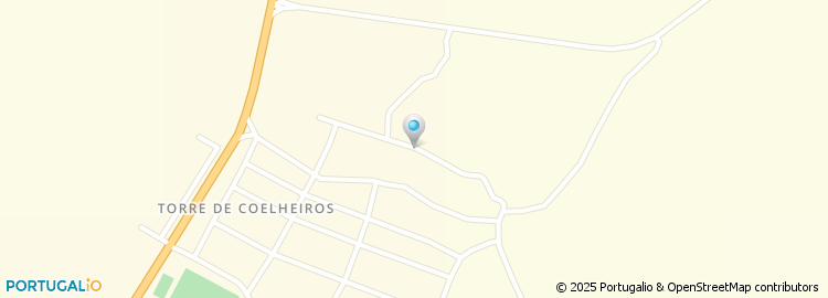 Mapa de Escola Basica do 1.º Ciclo do Bairro da Câmara