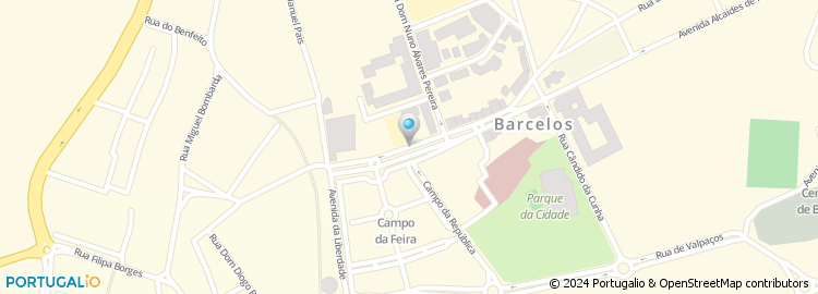 Mapa de Escola Basica do 1.º Ciclo Gonçalo Pereira (Barcelos)