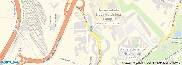 Mapa de Escola Basica do 1.º Ciclo Mestre Querubim Lapa, Lisboa