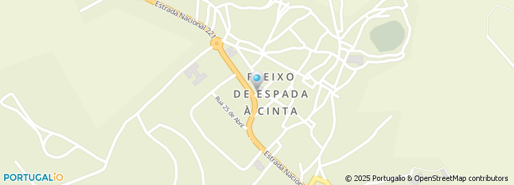 Mapa de Escola Basica do 1.º Ciclo nº 1 de Freixo de Espada a Cinta