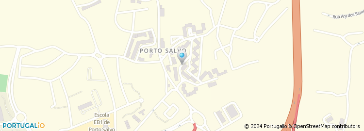Mapa de Escola Basica do 1.º Ciclo nº 1 de Porto Salvo