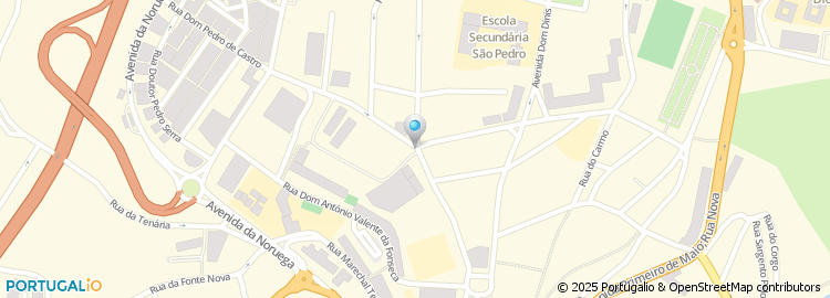 Mapa de Escola Basica do 1.º Ciclo nº 1 de Vila Real