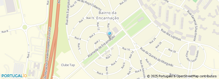 Mapa de Escola Basica do 1.º Ciclo nº 113 de Lisboa