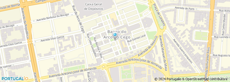 Mapa de Escola Basica do 1.º Ciclo nº 154 de Lisboa