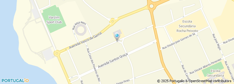 Mapa de Escola Basica do 1.º Ciclo nº 3 de Povoa de Varzim