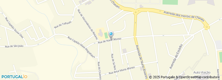 Mapa de Escola Basica do 1.º Ciclo nº 6 de Chaves