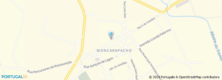 Mapa de Escola Basica do 2.º e 3.º Ciclos Dr. Antonio João Eusebio - Moncarapacho