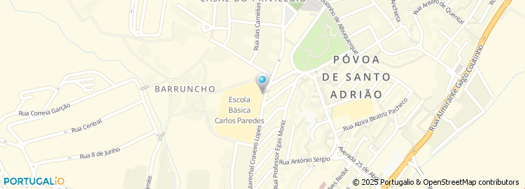 Mapa de Escola Basica dos 2.º e 3.º Ciclos Carlos Paredes