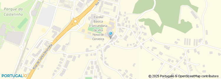 Mapa de Escola Basica dos 2.º e 3.º Ciclos com Ensino Secundario Vila Nova de Cerveira