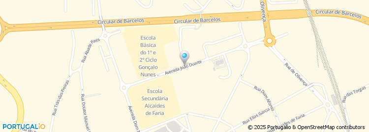 Mapa de Escola Basica dos 2.º e 3.º Ciclos de Gonçalo Nunes