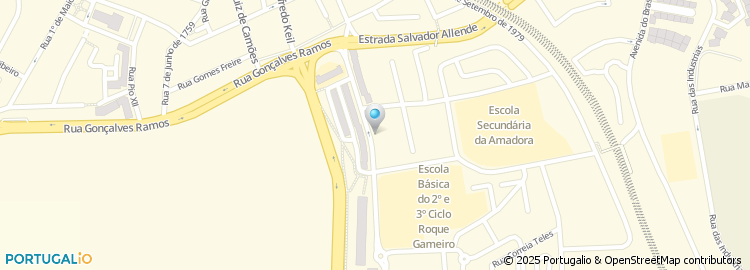 Mapa de Escola Basica dos 2.º e 3.º Ciclos de Roque Gameiro