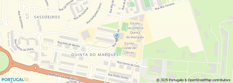 Mapa de Escola Basica dos 2.º e 3.º Ciclos do Conde de Oeiras