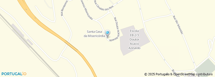 Mapa de Escola Basica dos 2.º e 3.º Ciclos Dr. Acacio de Azevedo