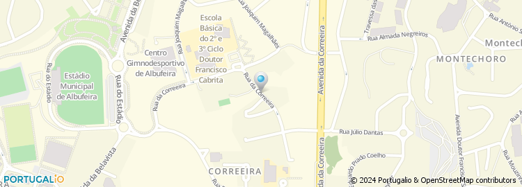 Mapa de Escola Basica dos 2.º e 3.º Ciclos Dr. Francisco Cabrita - Albufeira