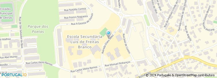 Mapa de Escola Basica dos 2.º e 3.º Ciclos Dr. Joaquim de Barros