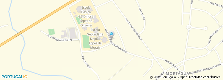 Mapa de Escola Basica dos 2.º e 3.º Ciclos Dr. Jose Lopes de Oliveira