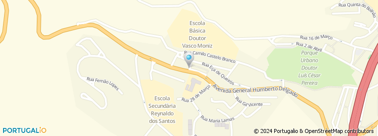 Mapa de Escola Basica dos 2.º e 3.º Ciclos Dr. Vasco Moniz