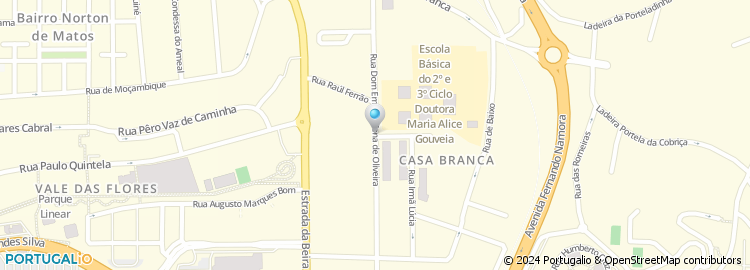 Mapa de Escola Básica dos 2.º e 3.º Ciclos Dra. Maria Alice Gouveia, Coimbra