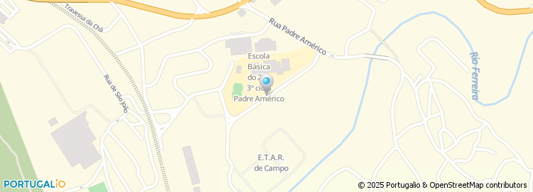 Mapa de Escola Basica dos 2.º e 3.º Ciclos Padre Americo