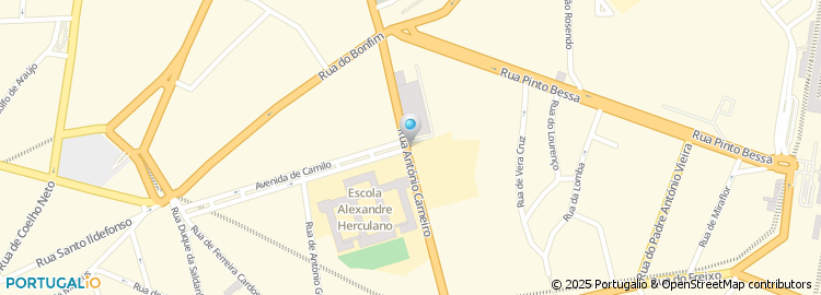 Mapa de Escola Básica Dr. Augusto César Pires de Lima, Porto