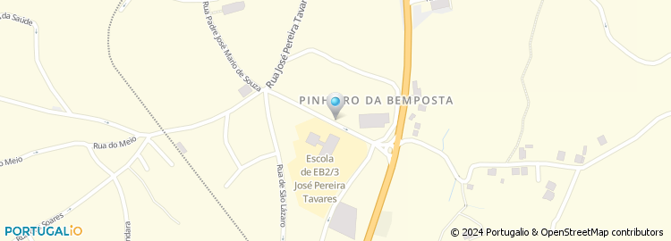 Mapa de Escola Básica Dr. José Pereira Tavares, Pinheiro da Bemposta, Oliveira de Azeméis