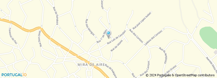 Mapa de Escola Básica Dr. Luciano Justo Ramos, Mira de Aire, Porto de Mós