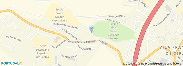 Mapa de Escola Básica Dr. Vasco Moniz, Vila Franca de Xira