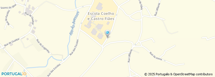 Mapa de Escola Básica e Secundária Coelho e Castro