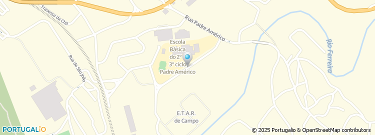 Mapa de Escola Básica e Secundária de Campo