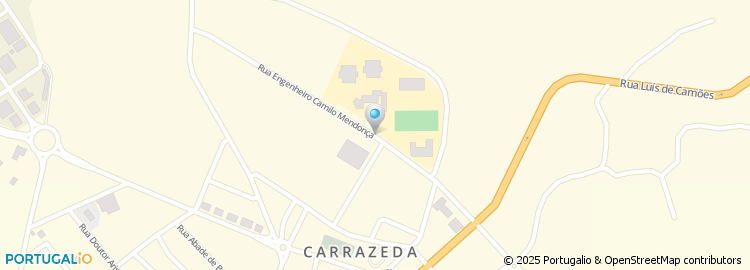 Mapa de Escola Básica e Secundária de Carrazeda de Ansiães