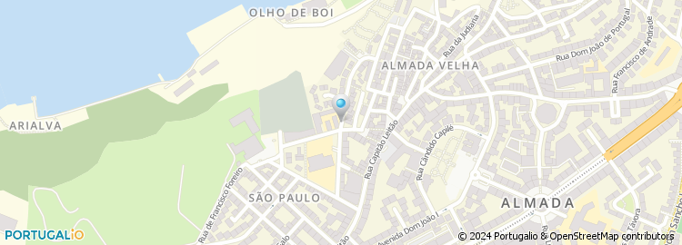 Mapa de Escola Básica Feliciano Oleiro, Almada