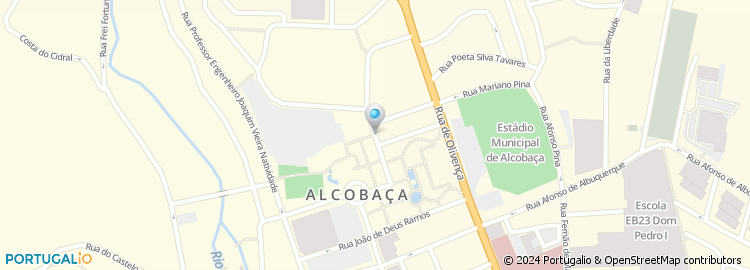 Mapa de Escola Básica Frei Estevão Martins, Alcobaça