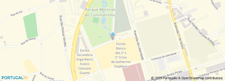 Mapa de Escola Básica Guilherme Stephens, Marinha Grande