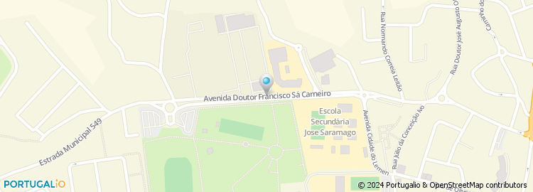 Mapa de Escola Básica Hélia Correia, Mafra