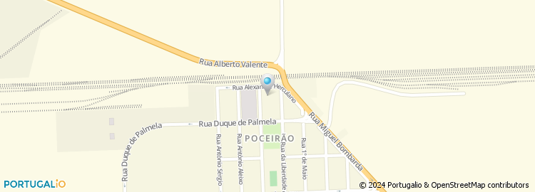 Mapa de Escola Básica José Saramago, Palmela